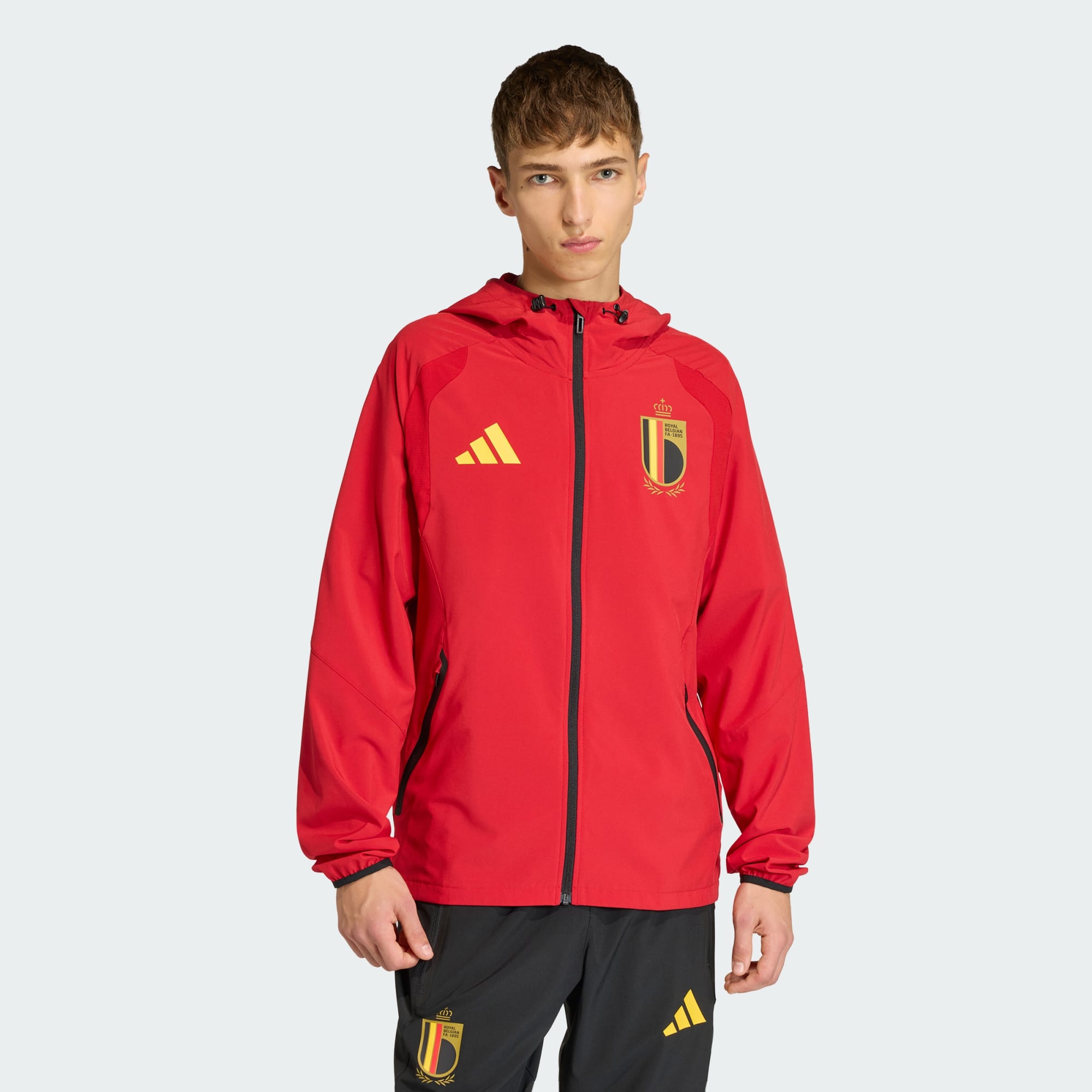 België Adidas Tiro Travel Windjack - Rood