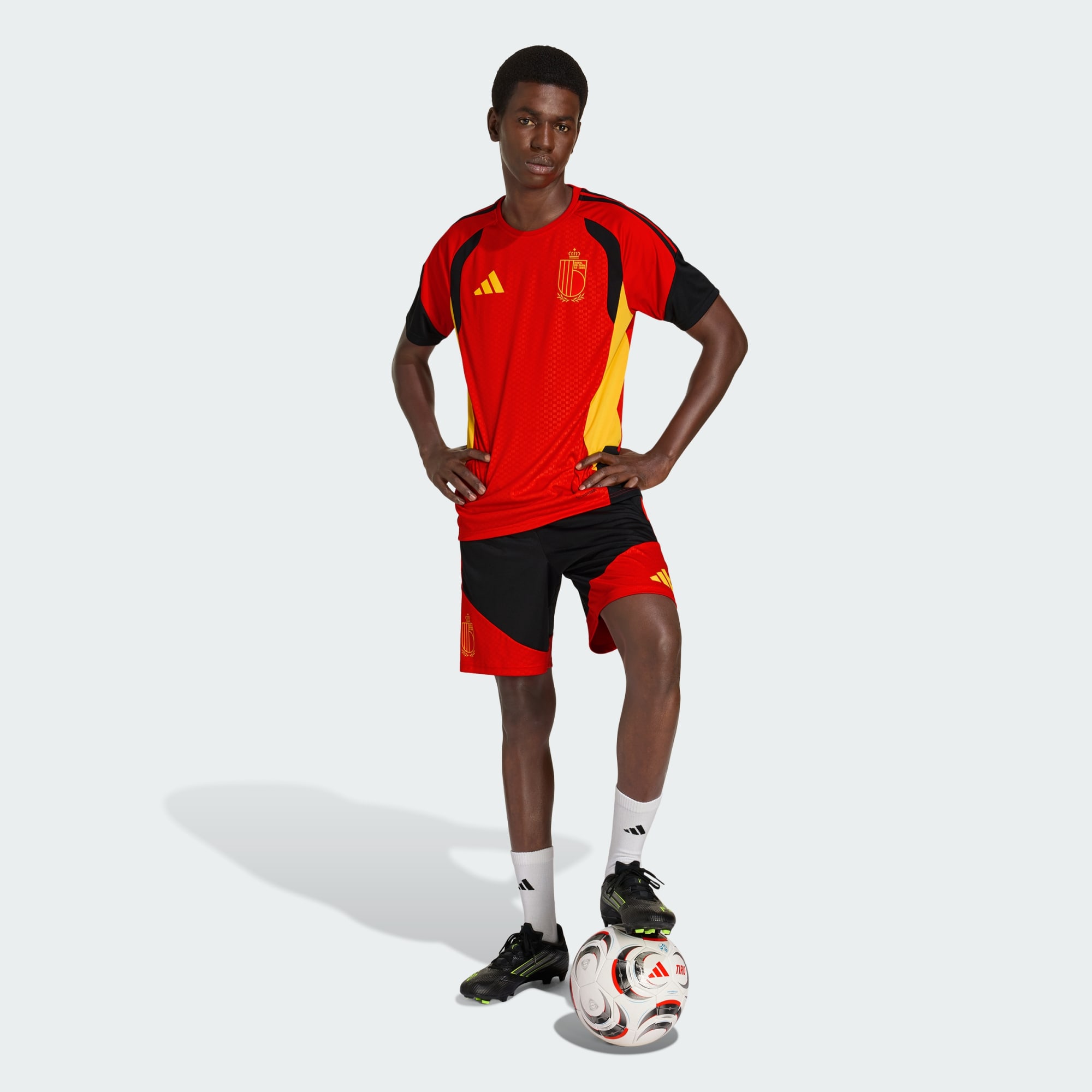 België Adidas Trainingsshirt - Rood - View 3